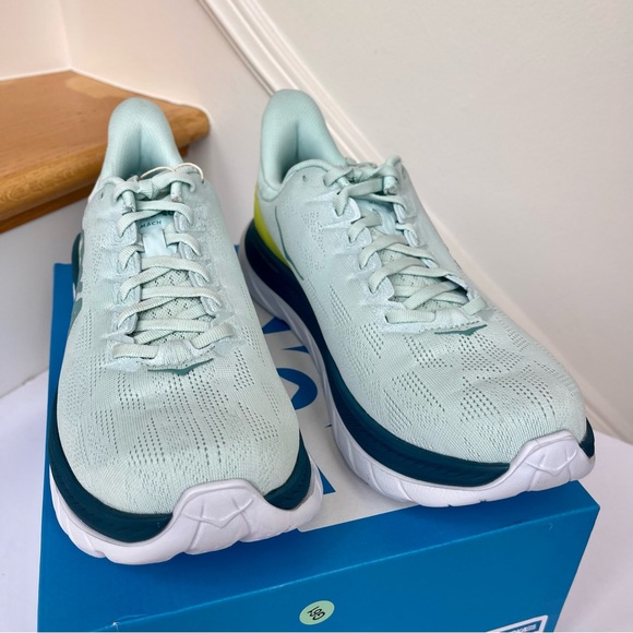 NWT Hoka Mach 4 Running Shoes in Blue Glass / Evening Primrose , Hoka One - Picture 10 of 17